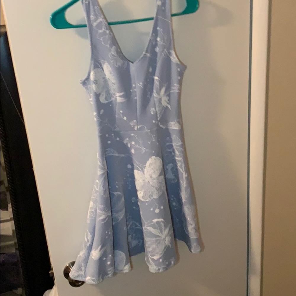 Blue floral dress